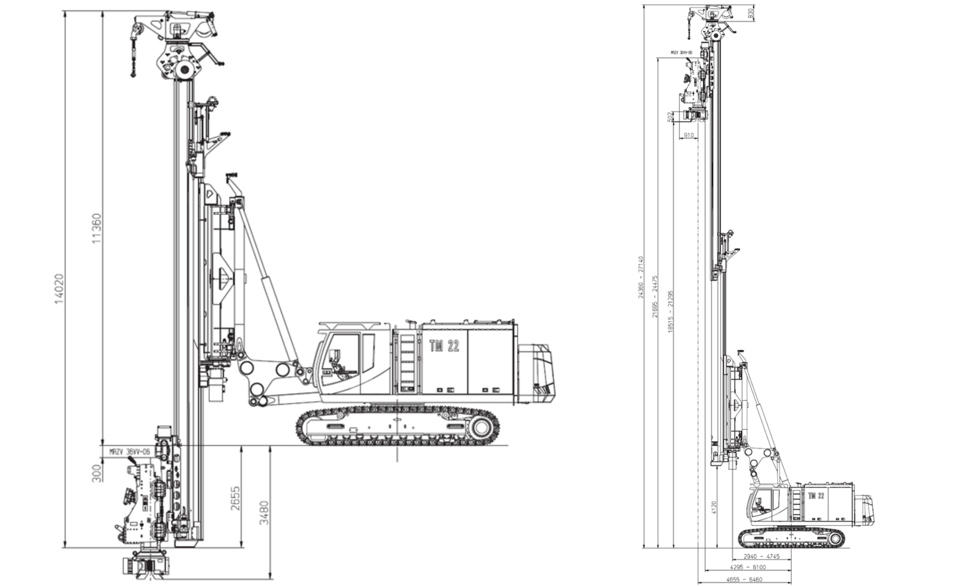 ABI TM22 Leader Rig specifications.